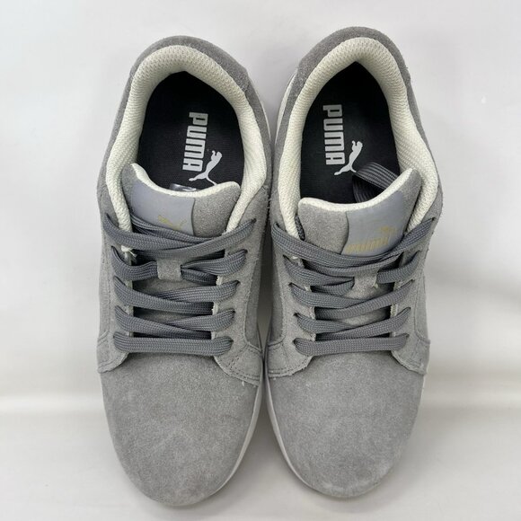 Puma Iconic Suede Gray Composite Toe Work Shoes Gray Women’s Size 7.5 - Picture 5 of 7